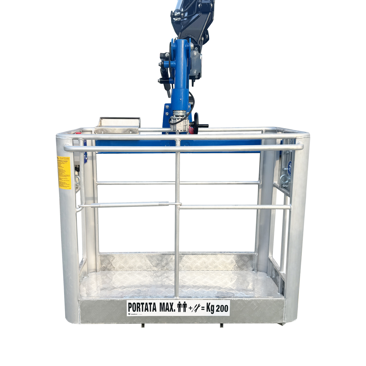 Rotating basket for two operators