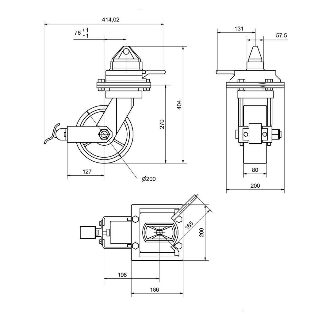 Dimensioni ruota per container 3 ton