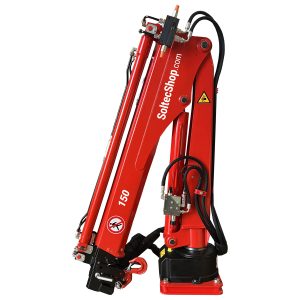 mini żuraw 150 do lekkich pojazdów, elektrohydrauliczny mini żuraw do podnoszenia i codziennego użytku, wyprodukowany we Włoszech