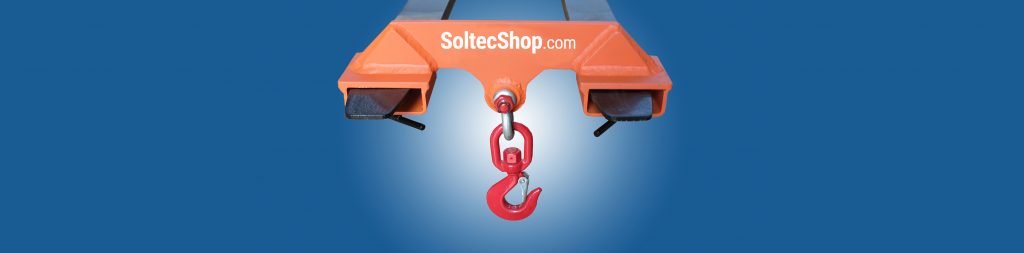 accessori per il sollevamento, gancio per forche e carrello elevatore
