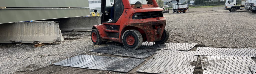Płyta podjazdowa z maszyną