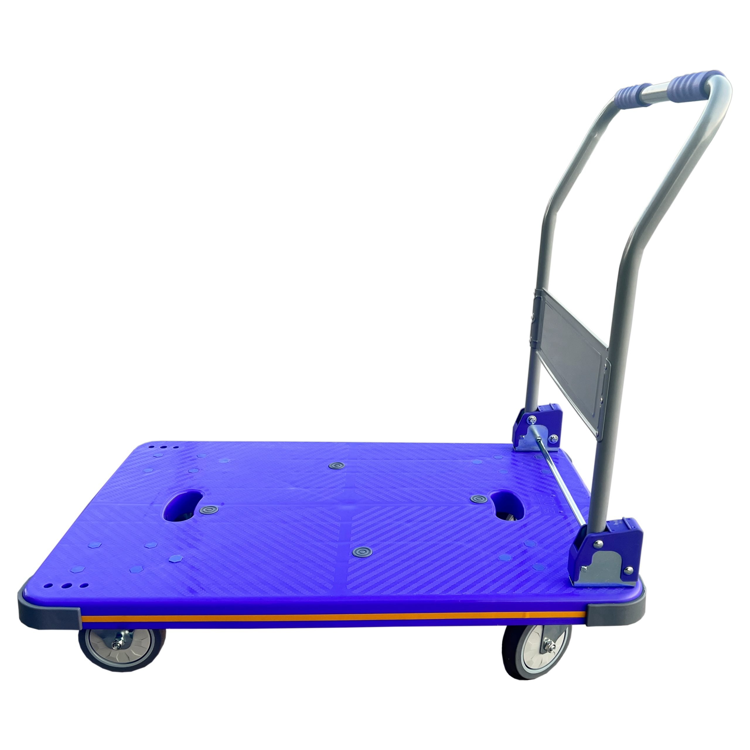 Carrello portatutto in plastica con antislittamento alta qualità professionale con ruote in tpr e chiusura pieghevole