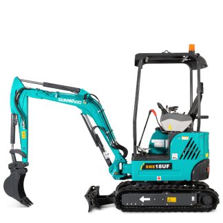 mini excavator. earth moving machine