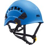 Niebieski kask VERTEX VENT z otworami wentylacyjnymi, bez wyściółki, wentylowany