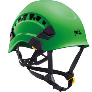 Casque VERTEX VENT vert avec trous d'aération, sans rembourrage, ventilé