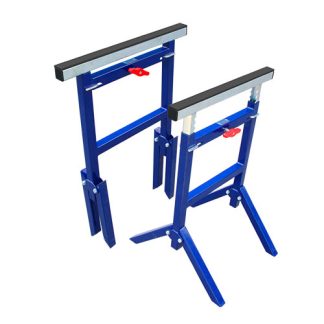 Caballete de trabajo con goma antideslizante, juego de 2 soportes con una capacidad máxima de 1300 kg