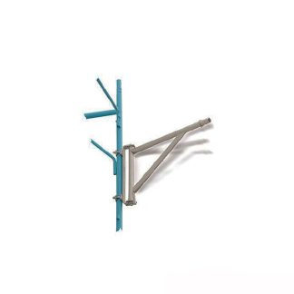 Swivel pulley bracket with stop