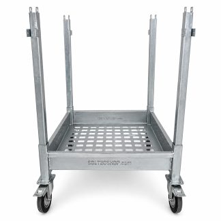Porta big bag in acciaio 1000 kg con ruote