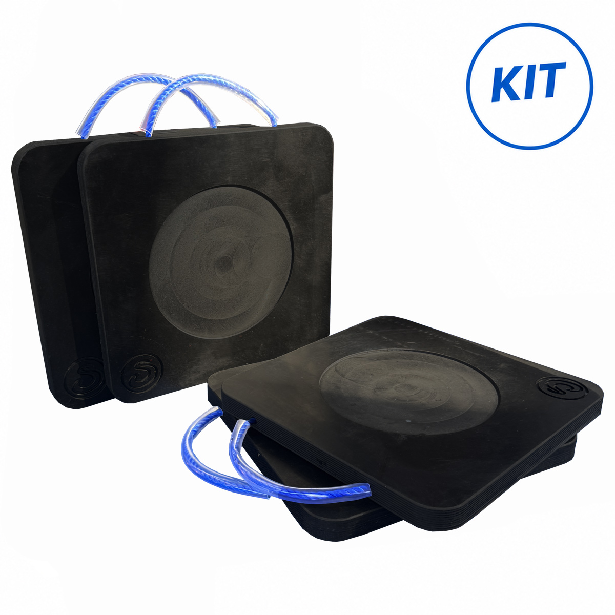 Set 4 pedane per piedi stabilizzatori gru