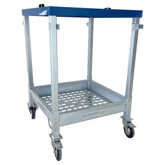Big Bag holder with lid and wheels 1000 kg