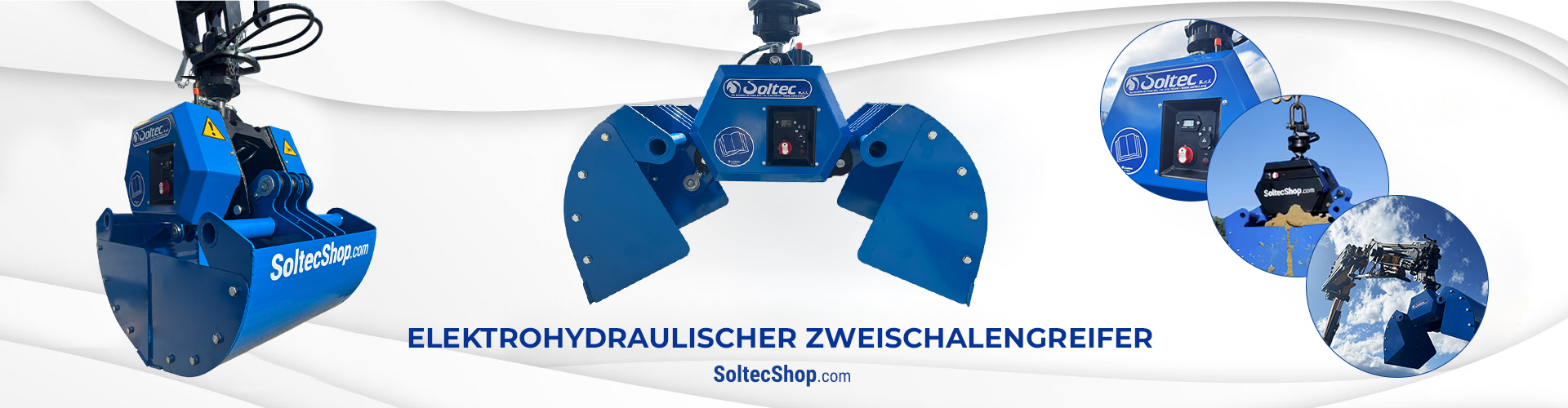 Elektrohydraulische Zweischalengreifer