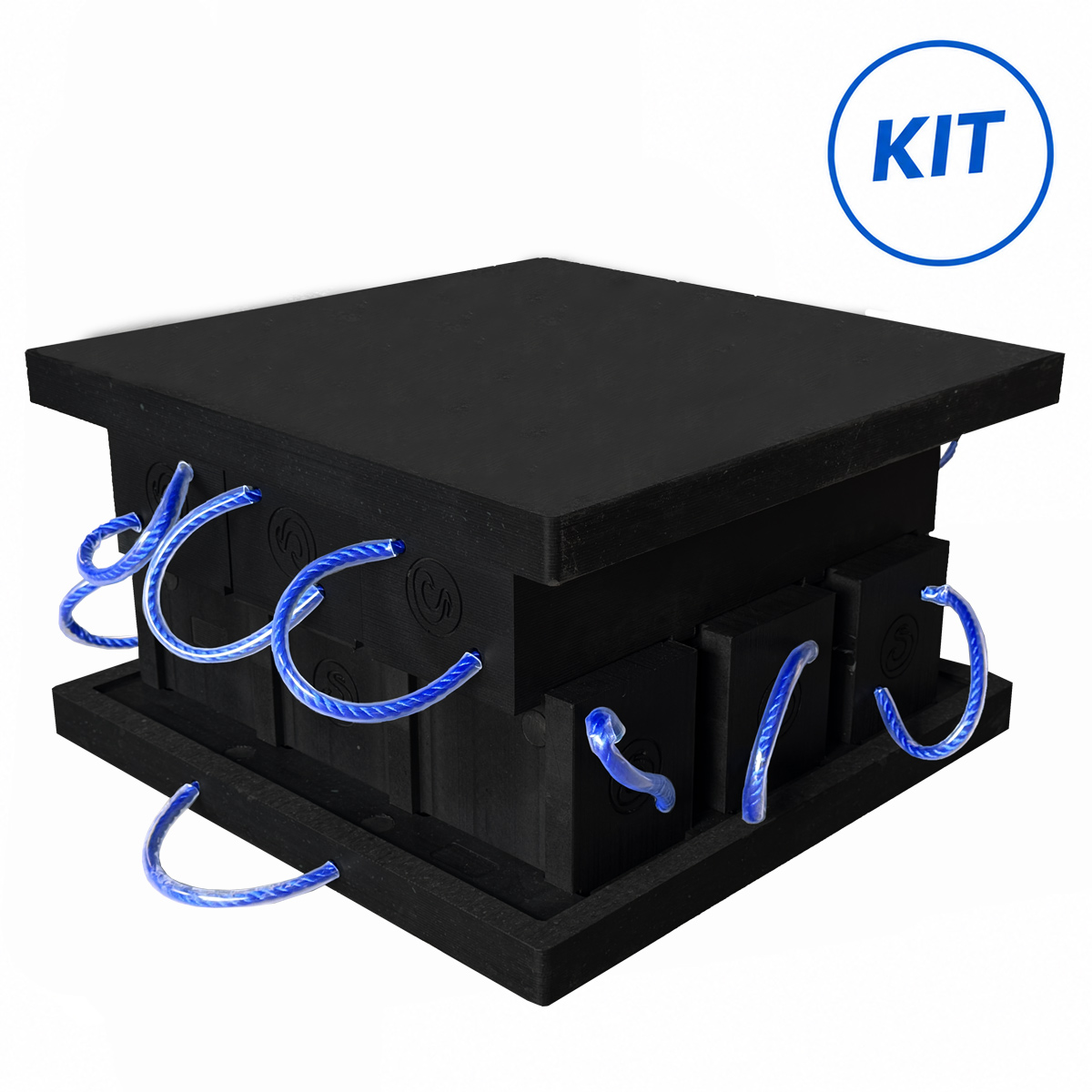 Kit blocchi di supporto per gru (6 pedane con base e top)